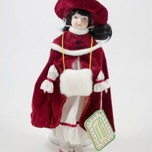 Russ Months To Remember DECEMBER 9" Porcelain & Cloth Collectible Doll w/Tag